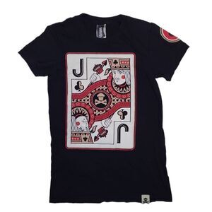 JOHNNY CUPCAKES‎ x Bicycle playing cards jack of clubs short sleeve tee shirt S